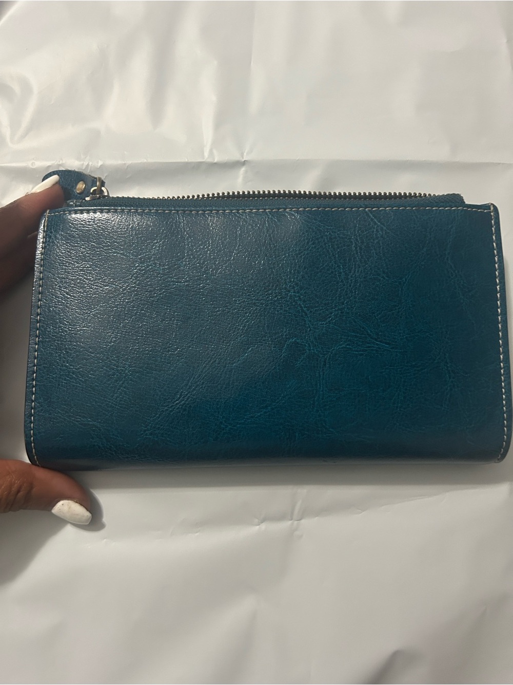 Classic Teal Zip-Top Women’s Wallet